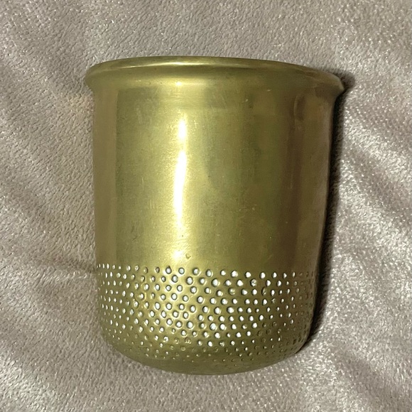 Other - Vintage Brass Thimble Wall Planter